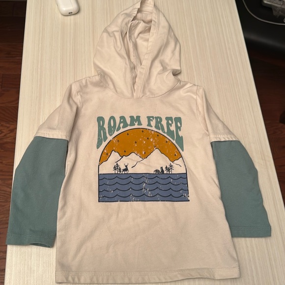 Garanimals. Toddler Boys Set. 3T. Cream Hoodie Too & Grey Joggers. - Picture 4 of 6